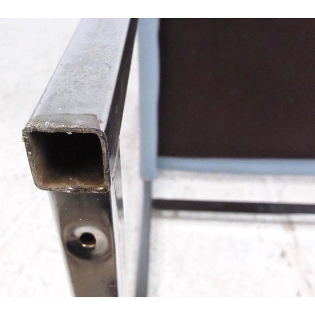 Metal Mid-Century Modern Milo Baughman Style Dining Room Set For Sale - Image 7 of 11