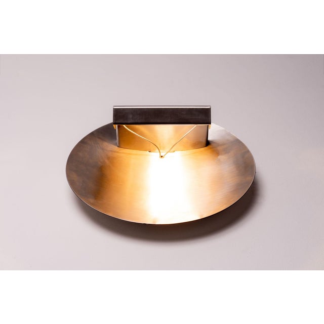 Silver Vintage French Stainless Steel Wall Light by Maria Pergay, 1970s For Sale - Image 8 of 18