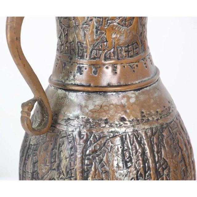 19th Century Middle Eastern Tinned Copper Coffee Pot For Sale In Palm Springs - Image 6 of 13