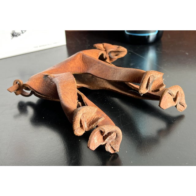 Brown Vintage 1960's Modernist German Leather Monkey by Deru For Sale - Image 8 of 9