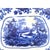 Ceramic Antique W. Adams Fairy Villas Flow Blue Covered Serving Dish 13.5" For Sale - Image 7 of 15
