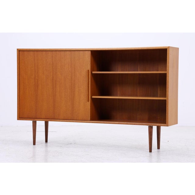 Mid-Century Highboard in Teak with Sliding Doors from WK Möbel For Sale - Image 6 of 14