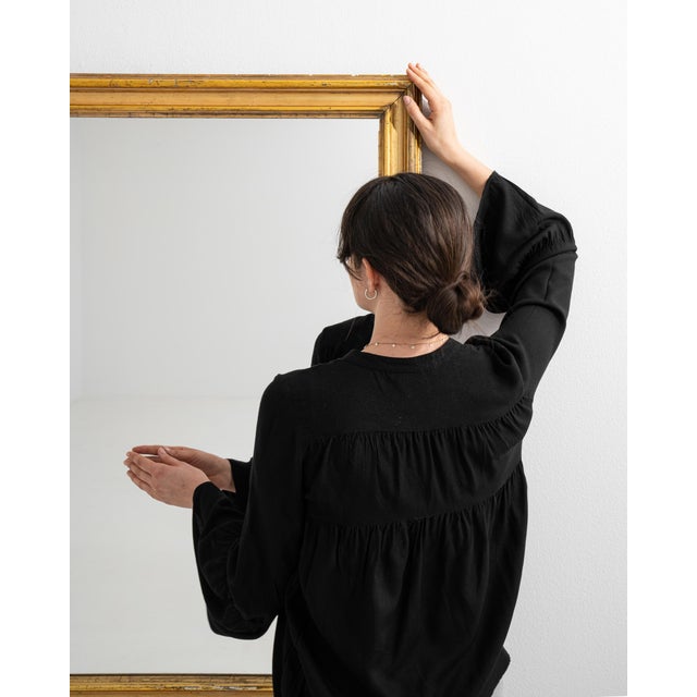 Wood 19th Century French Giltwood Wall Mirror For Sale - Image 7 of 8