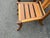 Teak Klismos Patio Dining Chairs. - Set of 6 For Sale - Image 10 of 12