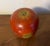Antique early 20th century paint decorated carved wood apple box. Beautiful bright color. Measures 3 3/4" tall x 3 1/2"...