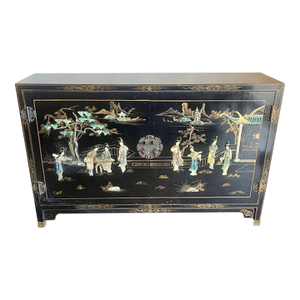 Vintage Asian Hardstone Cabinet