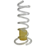 Lucite Coil Umbrella Stand Attributed to Dorothy Thorpe For Sale