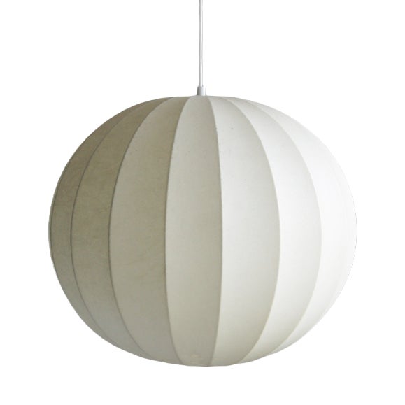 Mid-Century Cocoon Pendant Lamp from Goldkant Leuchten For Sale