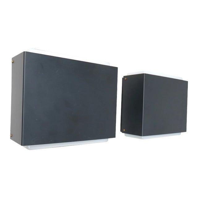 Cubist Wall Outdoor Lights from Bega, 1960s, Set of 2 For Sale
