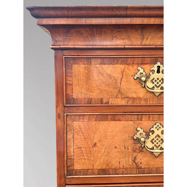 Antique George II Walnut Chest of Drawers, 1740 For Sale - Image 11 of 14