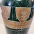 Pair Large Postmodern Vintage Green and Gold Floor Vases For Sale - Image 9 of 13