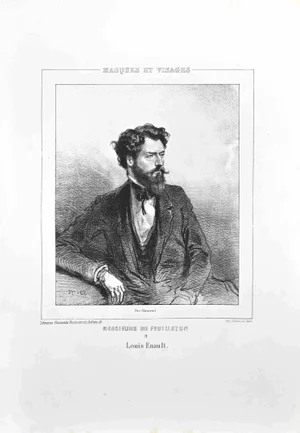 Paul Gavarni, Louis Enault, Original Lithograph, 1850s
