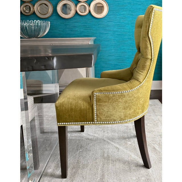 Transitional Ethan Allen “Claudia” Dining Chairs For Sale - Image 3 of 11