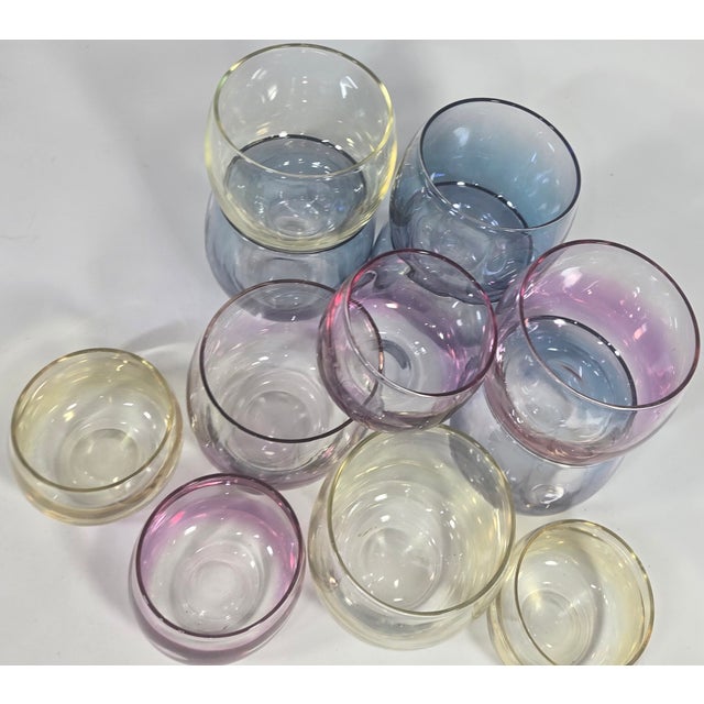 Blue Pastel Iridescent Roly Polies- Set of Twelve For Sale - Image 8 of 12