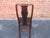 Set 4 Antique English Walnut Dining Chairs 1890s For Sale - Image 4 of 9