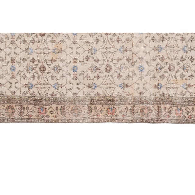 1970s Vintage Oversize Turkish Oushak Rug 6'12" X 10'6" For Sale - Image 5 of 12