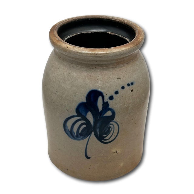 This Really is a Great Looking Authentic Antique American Stoneware Butter Churn. Circa Approx 1860s - 1870s. These Small...