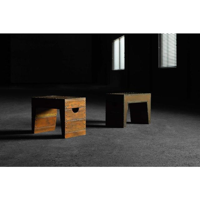 Stool designed by Jan de Jong for Nursing Home De Weerde, Eindhoven, The Netherlands, 1966. This stool is a fine example...