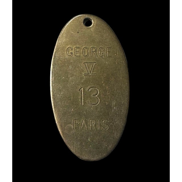 Hotel George v Paris Brass Room Keychain "13" Lowell Sigmund For Sale - Image 4 of 7