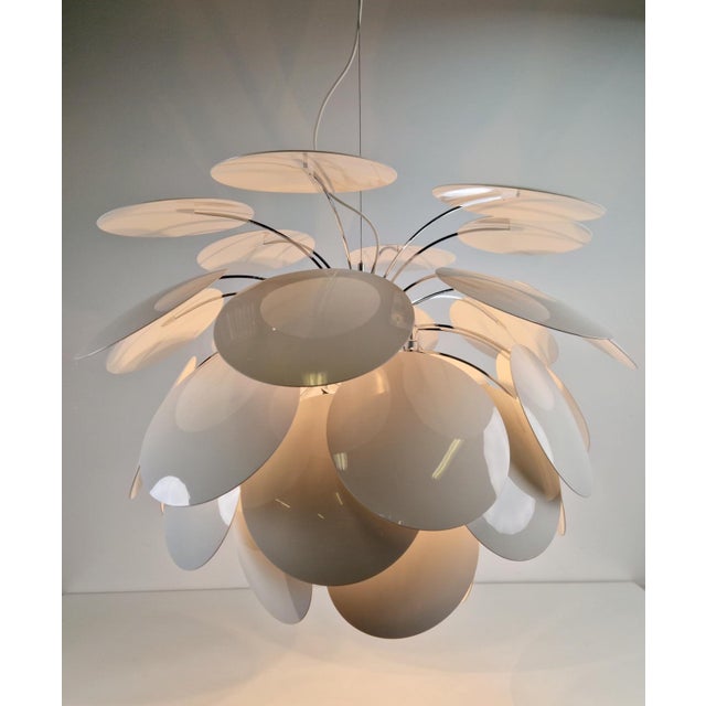 White Discocó Pendant Lamp by Christophe Mathieu for Marset, 2000s For Sale - Image 17 of 18
