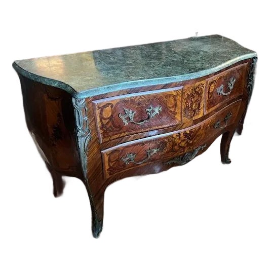 Antique Marble Top French Commode | Chairish