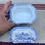 Ceramic A Rare Antique Ironstone Blue Transfer Decorated Covered Soap Dish With Insert, Circa 1850’s For Sale - Image 7 of 12