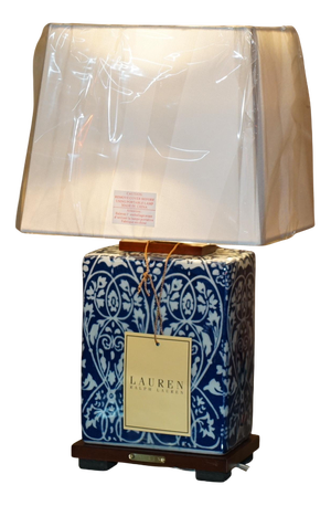 Porcelain Cobalt Vineyard Table Lamp from Ralph Lauren