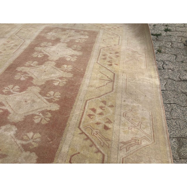 Turkish Handmade Oversize Tribal Beige Rug For Sale - Image 9 of 11