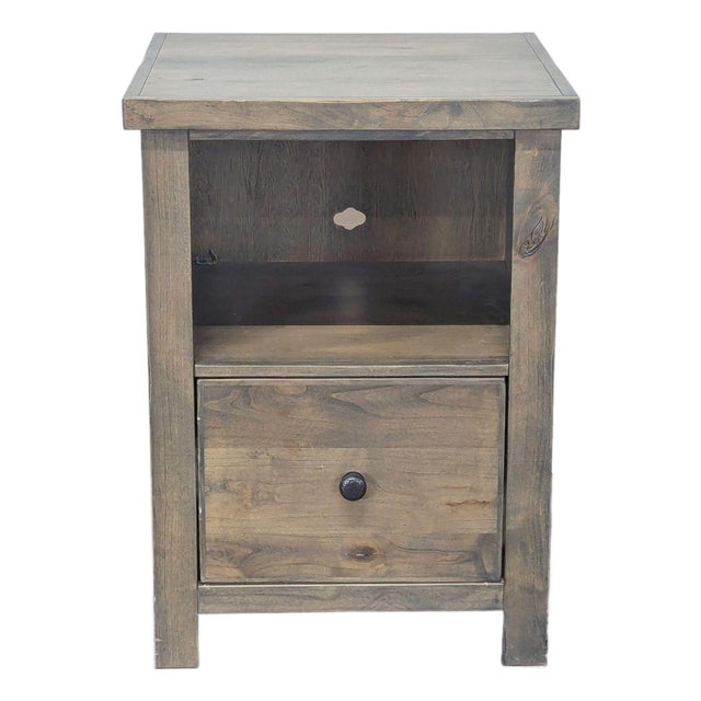 Legends Furniture Joshua Creek Wooden File Cabinet With Drawer and Open Shelf For Sale