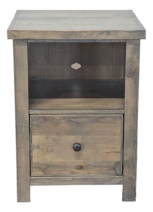 Legends Furniture Joshua Creek Wooden File Cabinet With Drawer and Open Shelf