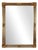 Mid-Century Rectangular Gilt Mirror from Deknudt, Belgium, 1980s For Sale