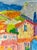 Wood 20th Century French Fauvist Painting of the Village De Ollioules, France For Sale - Image 7 of 12