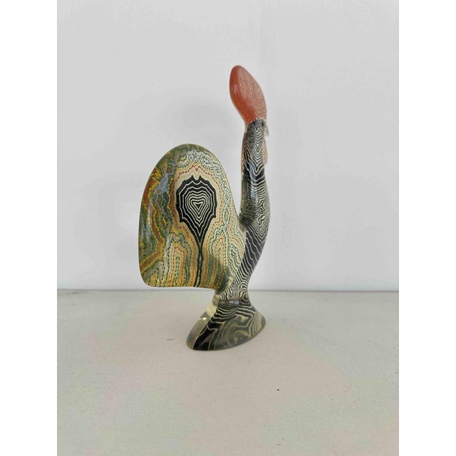 1970s Abraham Palatnik, Modernist Rooster Sculpture, 1974, Multicolored Acrylic Resin For Sale - Image 5 of 18