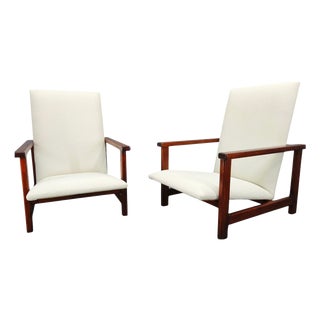 Mid-Century Modern Pine Lounge Chairs, Czechoslovakia, 1970s, Set of 2 For Sale