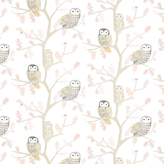 Harlequin Little Owls Wallpaper in Kiwi For Sale
