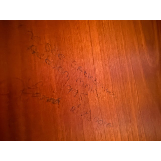 Large Thos. Moser Bow Front Desk For Sale - Image 14 of 15