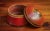 Red Vintage Indian Tika Spice Lacquer Wooden Box in Red & Black Patina For Sale - Image 8 of 9