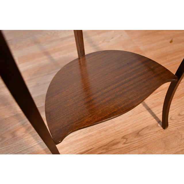 Brown 1940s English Style Mahogany Side Table / End Table Accent Table For Sale - Image 8 of 10