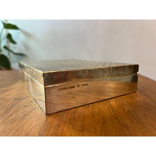 Rare Art Deco Luxury Hermes Paris Silver Box Made in France - Needs Repair For Sale - Image 12 of 12