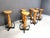 Black Mid-Century Brutalist Bar Stools, 1960s, Set of 7 For Sale - Image 8 of 11