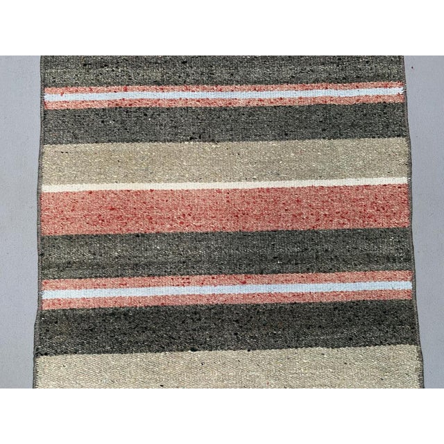 Turkish Narrow Kilim Runner Rug For Sale - Image 5 of 7