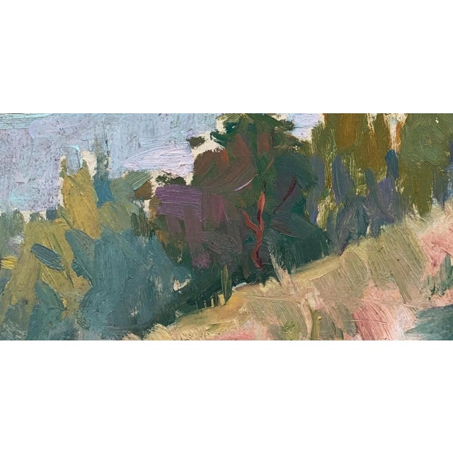 1960s Vintage Impressionist Spring Landscape Oil Painting, Ukrainian Art, 1960s 21-41 For Sale - Image 5 of 6