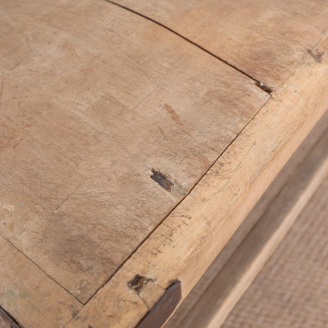 19th Century Industrial English Butcher Block Table For Sale - Image 4 of 9