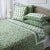 Riya Queen Bed Green Flat Sheet For Sale - Image 4 of 7