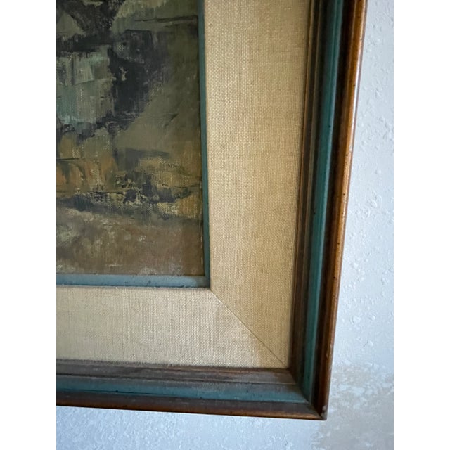 1960 “Coit Tower, San Francisco”, Mid-Century Modern Oil Painting on Panel by Jean Kalisch For Sale - Image 10 of 11