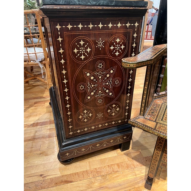 Magnificent 19th Century Italian Grand Tour Rosewood & Bone Inlaid Cabinet For Sale - Image 12 of 12