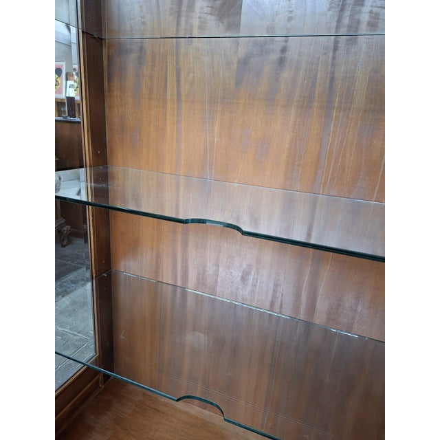 Wood Arte Povera Style Wood and Cut Glass Display Cabinet, Piedmont, Saluzzo, 1960s For Sale - Image 7 of 12