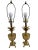 This glamorous pair of golden brass pineapple lamps are Hollywood and Palm Beach Regency inspired. This wonderful pair...