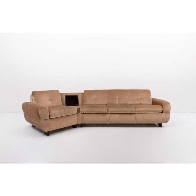 Italian Curved Sofa, 1960s For Sale - Image 10 of 11