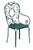 Antique Garden Table & Chairs, Set of 5 in Dark Green Patio For Sale - Image 13 of 15